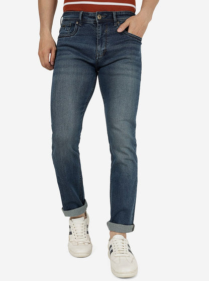 River Blue Washed Straight Fit Jeans | Greenfibre