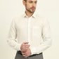 Cream & Brown Checked Regular Fit Formal Shirt | JadeBlue