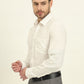 Cream & Brown Checked Regular Fit Formal Shirt | JadeBlue