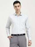 Pista Grey Checked Regular Fit Formal Shirt | Greenfibre