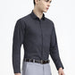 Navy Blue Printed Slim Fit Party Wear Shirt | Greenfibre