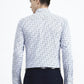 White Printed Slim Fit Party Wear Shirt | Greenfibre
