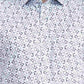 White Printed Slim Fit Party Wear Shirt | Greenfibre