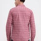 Light Pink Printed Slim Fit Casual Shirt | Greenfibre