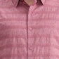 Light Pink Printed Slim Fit Casual Shirt | Greenfibre