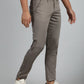 Dark Grey Dobby Neo Fit Casual Trouser | Greenfibre