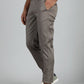 Dark Grey Dobby Neo Fit Casual Trouser | Greenfibre