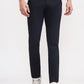 Navy Blue Solid Super Slim Fit Casual Trouser | Greenfibre