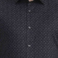 Black Printed Slim Fit Party Wear Shirt | Greenfibre