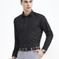 Black Printed Slim Fit Party Wear Shirt | Greenfibre