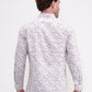 Brown & White Printed Slim Fit Casual Shirt | Greenfibre