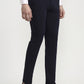 Navy Blue Solid Slim Fit Club Wear Trouser | Greenfibre