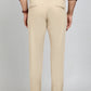 Khaki Solid Slim Fit Club Wear Trouser | Greenfibre