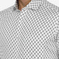 White Printed Slim Fit Formal Shirt | Greenfibre