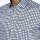 Blue Printed Slim Fit Formal Shirt | Greenfibre