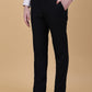 Navy Blue Solid Slim Fit Formal Trouser | Greenfibre