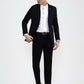 Black Solid Regular Fit Blazer | Greenfibre