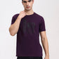 Wine Printed Slim Fit T-Shirt | Greenfibre