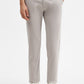 Light Grey Solid Super Slim Fit Casual Trouser | Greenfibre