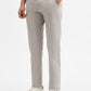 Light Grey Solid Super Slim Fit Casual Trouser | Greenfibre