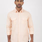 Orange Solid Slim Fit Casual Shirt | Greenfibre