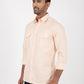 Orange Solid Slim Fit Casual Shirt | Greenfibre