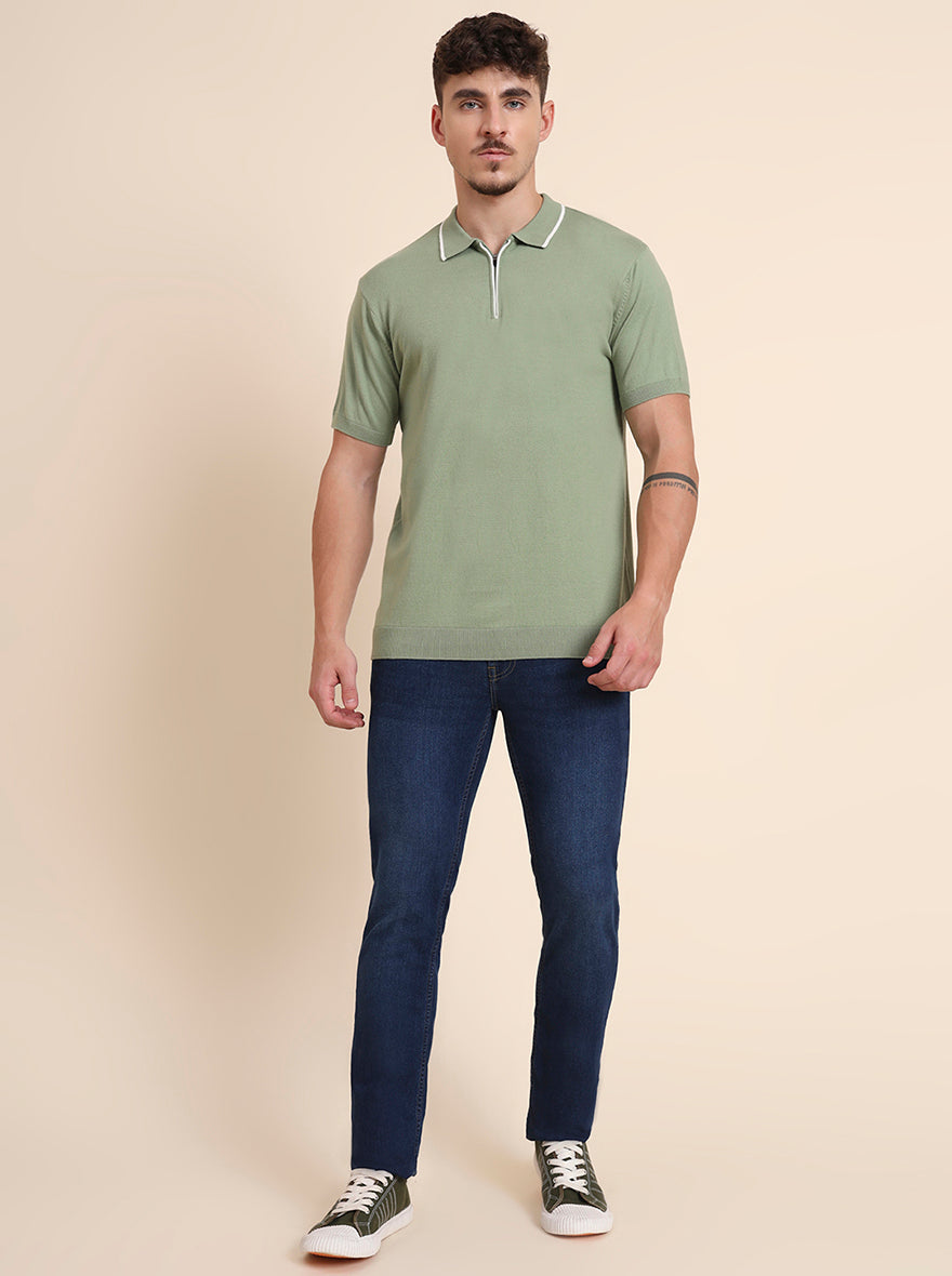 Dark Indigo Washed Narrow Fit Jeans | Greenfibre