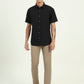 Black Solid Slim Fit Casual Shirt | Greenfibre