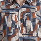 Dark Grey Printed Slim Fit Casual Shirt | Greenfibre