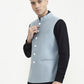 Teal Solid  Waistcoat | Greenfibre