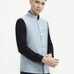 Teal Solid  Waistcoat | Greenfibre