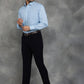 Blue Striped Regular Fit Formal Shirt | GreenFibre