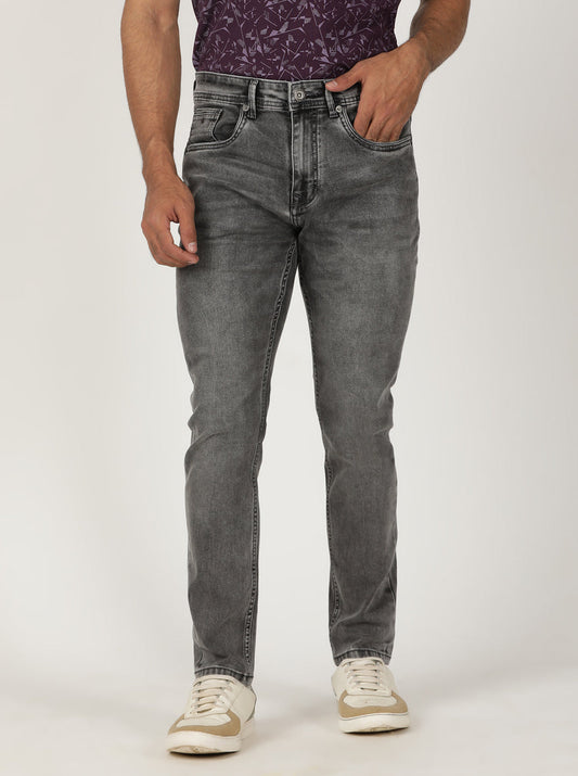 Light Grey Washed Urban Fit Jeans | Greenfibre