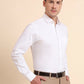 White Solid Slim Fit Party Wear Shirt | Greenfibre