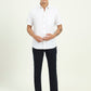 White Solid Slim Fit Casual Shirt | Greenfibre