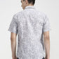 Grey Printed Slim Fit Casual Shirt | Greenfibre