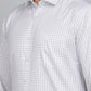White Checked Regular Fit Formal Shirt | Greenfibre