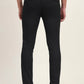 Black Printed Super Slim Fit Casual Trouser | Greenfibre