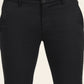 Black Printed Super Slim Fit Casual Trouser | Greenfibre