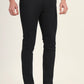 Black Printed Super Slim Fit Casual Trouser | Greenfibre