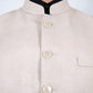 Beige Solid Waistcoat | Greenfibre