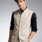 Beige Solid Waistcoat | Greenfibre