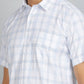 Blue Checked Smart Fit Semi Casual Shirt | Greenfibre