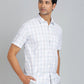 Blue Checked Smart Fit Semi Casual Shirt | Greenfibre