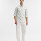 Light Green Printed Slim Fit Casual Shirt | Greenfibre