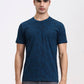 Teal Printed Slim Fit T-Shirt | Greenfibre