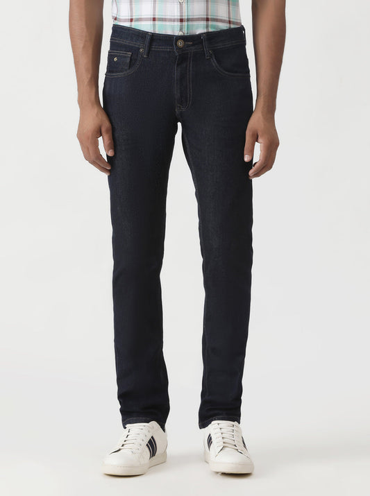 Raw Blue Washed Slim Fit Jeans | Greenfibre