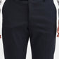 Navy Blue Solid Super Slim Fit Formal Trouser | Greenfibre