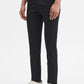 Black Solid Super Slim Fit Casual Trouser | Greenfibre