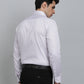 White Printed Regular Fit Formal Shirt | Greenfibre